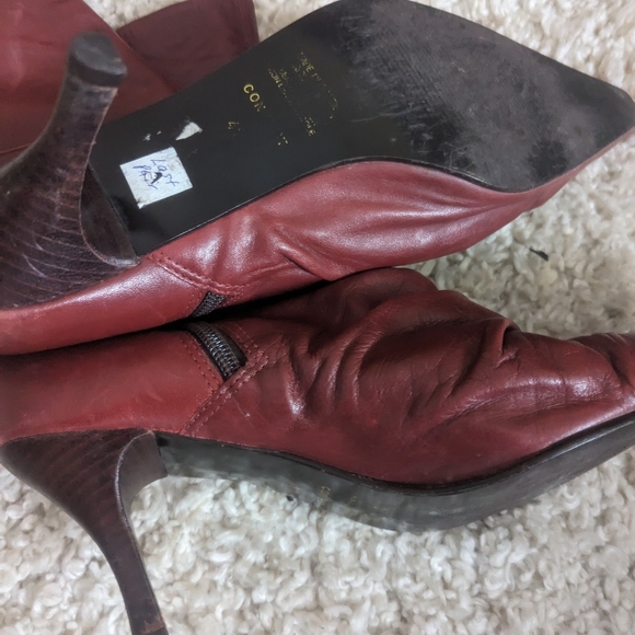 Contest Red Leather Heels size 41 Made in Brazil - Picture 4 of 4